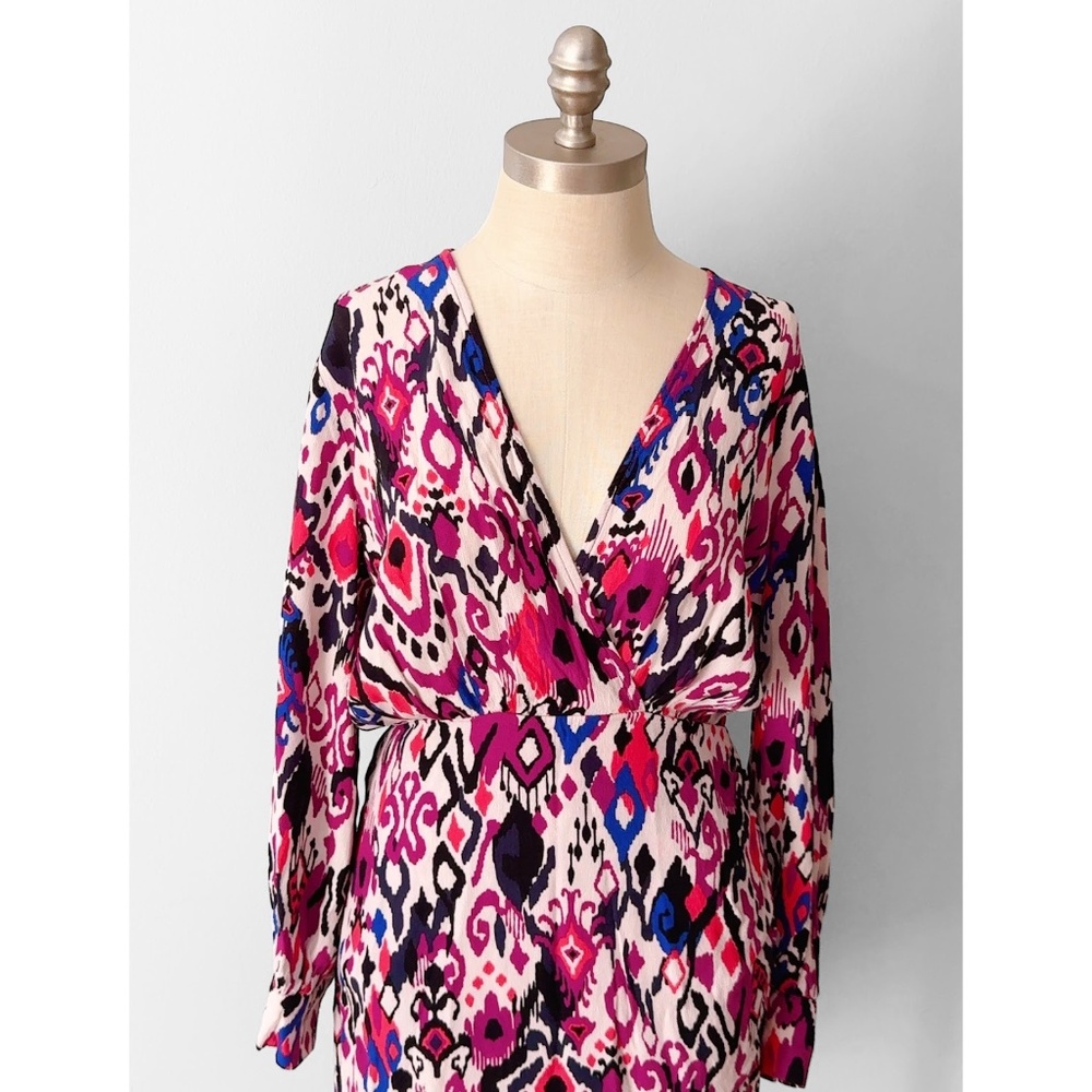 Zara Women’s Autumn Purple Long Sleeve Mini Dress Size M - Picture 5 of 7